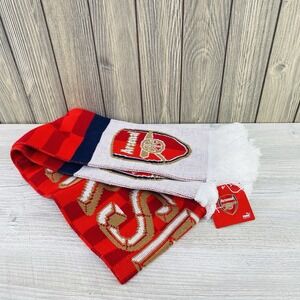 Arsenal London Soccer Football Team Puma Double Side Scarf  Team Colors New